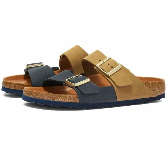 Birkenstock Women's Arizona Split HEX Sandals, Midnight
Blue, Tan, - Picture 6 of 15